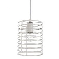 Светильник подвесной Лофт "Цилиндр" 220В E27 Белый картинка 